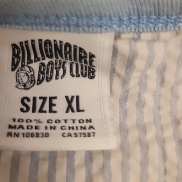 Billionaire Boys Club Blue and White Striped Tank - Picture 2 of 3